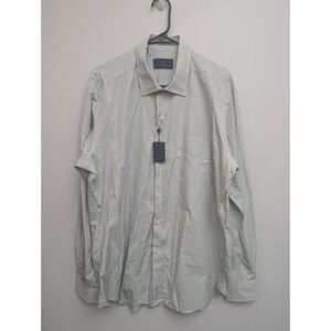 D5 NWT MEN'S DAVID DONAHUE PLAID SHIRT Size Large Long Sleeve  100% Cotton